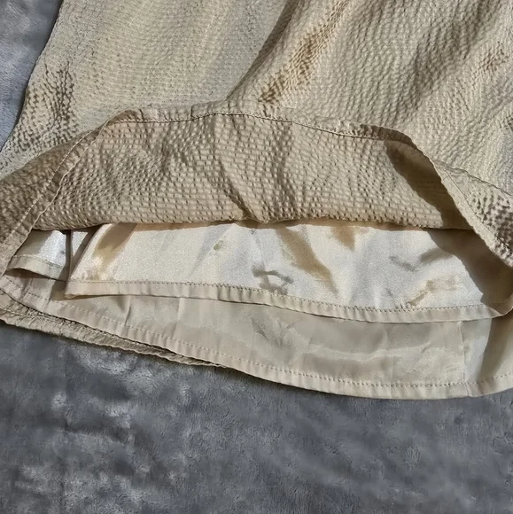 Antonio Melani Cream Color Sleeveless Size XS Silk Dress Blouse With Jewels - Picture 6 of 15